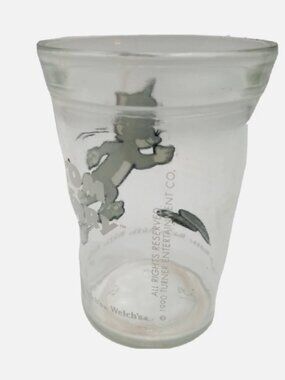 Tom & Jerry Welch's Jelly Glass - 1990 Turner Entertainment